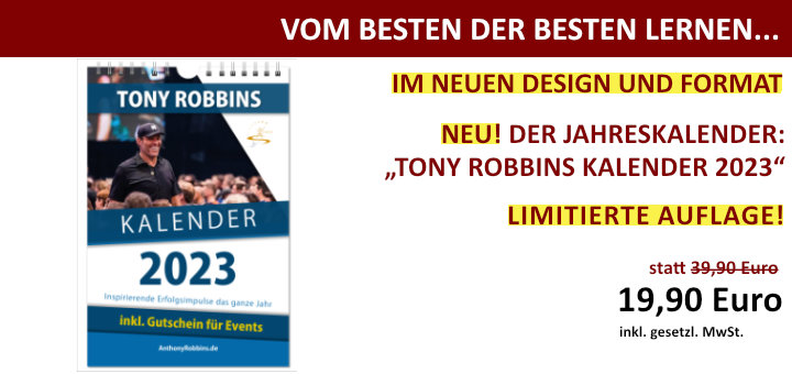 Tony Robbins - Jahreskalender 2023